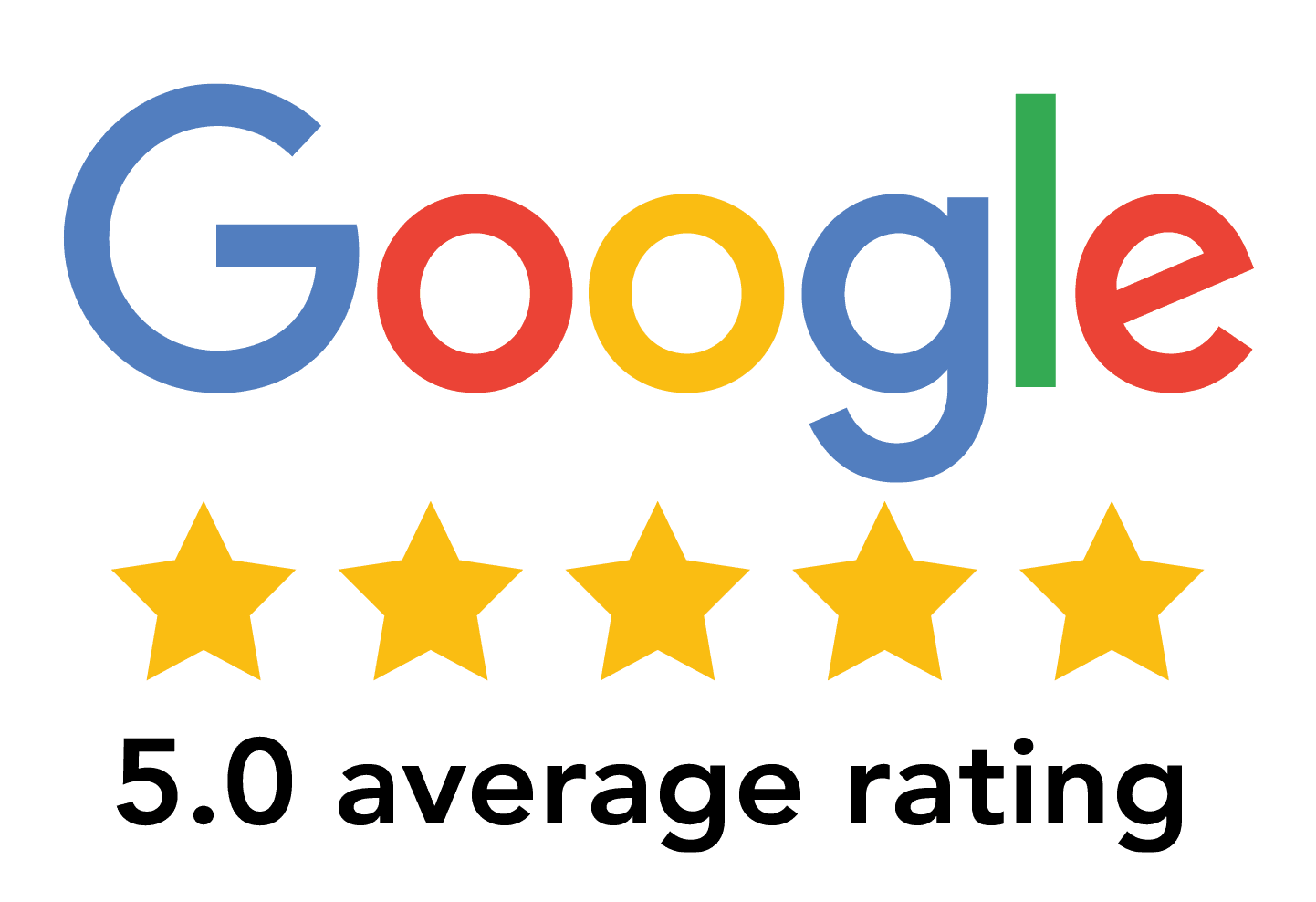Google 5.0 average rating